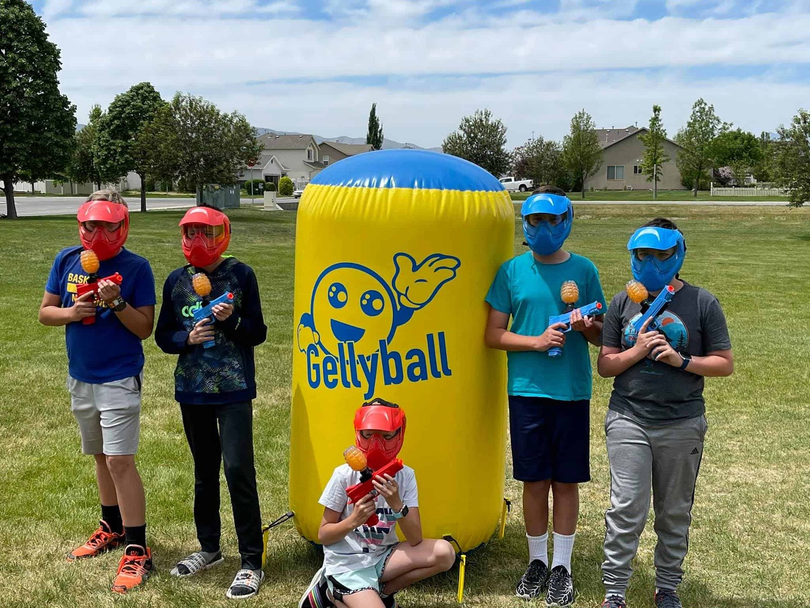 Outdoor GellyBall Party with GellyBall bunker